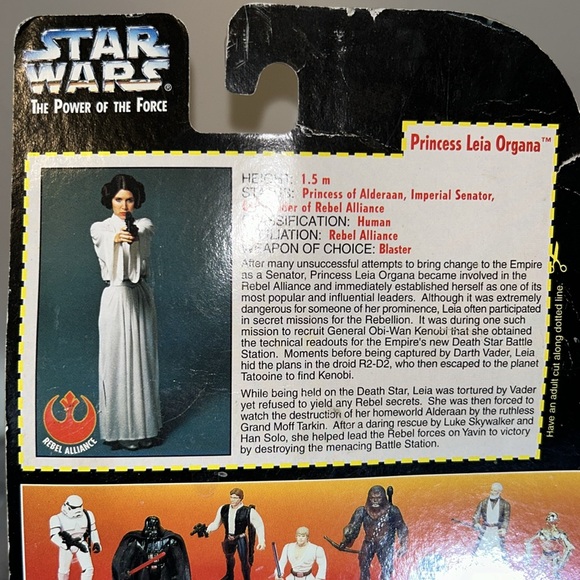 Star Wars Power of the Force Princess Leia Organa Action Figure Kenner - Picture 8 of 13